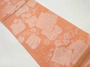 紗 色紙散らし模様織出し袋帯